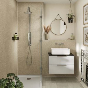 MultiPanel CONTEMPORARY Wall Panel Hydrolock T&G 2400 x 1200 x 11mm Tavolo Taupe [MP127SHRHLTG17]