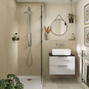 MultiPanel CONTEMPORARY Wall Panel Hydrolock T&G 2400 x 598 x 11mm Tavolo Taupe [MP127STDHLTG17]