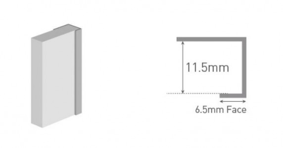 MultiPanel CLASSIC Type C End Cap 2450mm Satin Anodised [MPECSA]