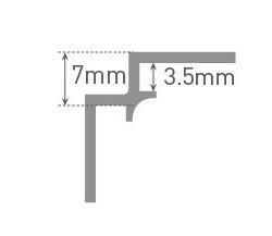 MultiPanel Type J Internal Corner 2450mm White [MTPIAWH]