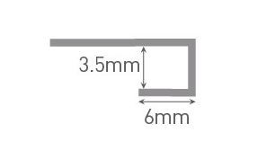 MultiPanel Type F End Cap 2450mm Polished Silver [MTPECBP]