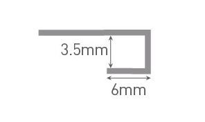 MultiPanel Type F End Cap 2450mm Polished Silver [MTPECBP]