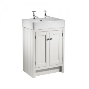 Roper Rhodes Hampton 575 Freestanding Vanity Unit - Chalk White [HAM550B.W] [BASIN NOT INCLUDED]