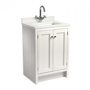 Roper Rhodes Hampton 600 Underslung Basin Vanity Unit - Chalk White [HAM600US.W] [BASIN NOT INCLUDED]