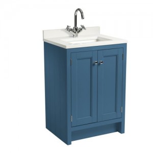 Roper Rhodes Hampton 600 Underslung Basin Vanity Unit - Derwent Blue [HAM600US.DB] [BASIN NOT INCLUDED]