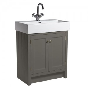 Roper Rhodes Hampton 700 Freestanding Vanity Unit - Pewter [HAM700B.PW] [BASIN NOT INCLUDED]