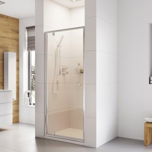 Roman Haven6 Pivot Shower Door 1000mm - for Alcove or Corner Fitting [H3P10CS] [DOOR ONLY - SIDE PANEL NOT INCLUDED]