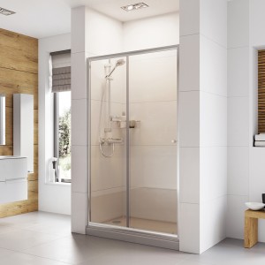 Roman Haven6 Sliding Shower Door 1300mm - Alcove or Corner Fitting [H3S13CS] [SLIDING DOOR ONLY - SIDE PANEL NOT INCLUDED]