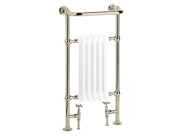 Heritage AHA80 Baby Clifton Heated Towel Rail Vintage Gold/White Bars