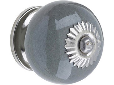 Heritage FKNCE02 Ceramic Door Knob Grey