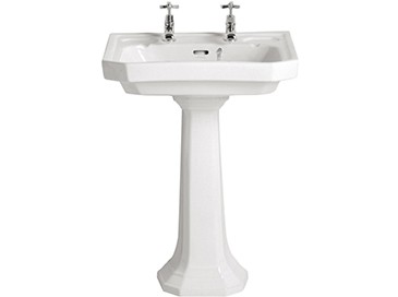 Heritage PGDW05 Granley Deco Standard Basin 2-Tapholes