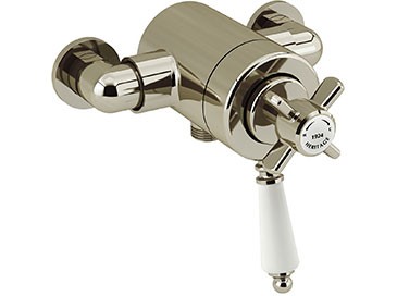 Heritage SDAB06 Dawlish Exposed Shower Valve with Bottom Outlet Connection Vintage Gold