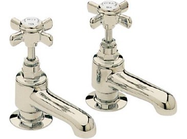 Heritage TDCG01 Dawlish Bath Pillar Taps Vintage Gold