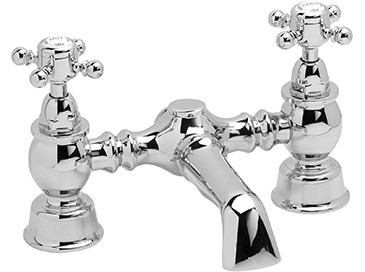 Heritage THRC07 Hartlebury Bath Filler Taps Chrome