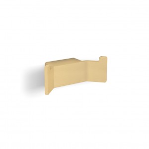 HiB ACATBB02 Atto Brushed Brass Robe Hook H60 x W20 x D40mm