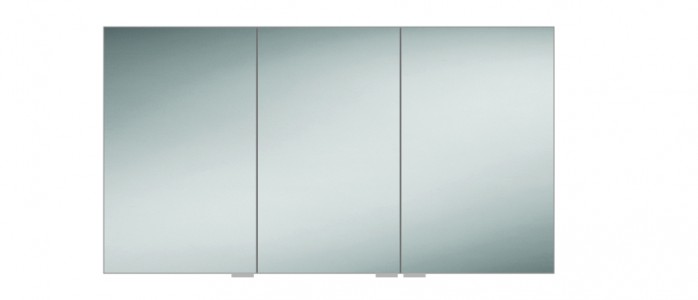 HIB 48200 Eris 120 Aluminium Mirrored Cabinet 700 x 1200mm