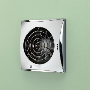 HIB 33100 Hush Timer Fan Chrome 158 x 158mm