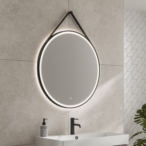 HIB 79520800 Solstice 80 Mirror (Matt Black) 100 x 800mm