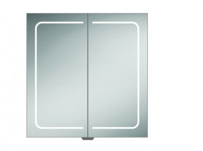 HIB 51600 Vapor 80 LED Demisting Mirrored Cabinet 700 x 800mm