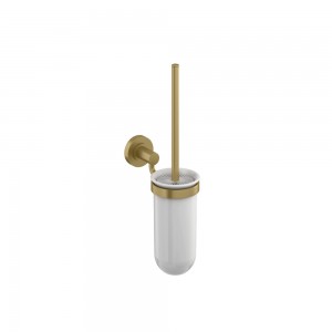 Britton HOX054BB Hoxton Wall Mounted Toilet Brush Holder Brushed Brass