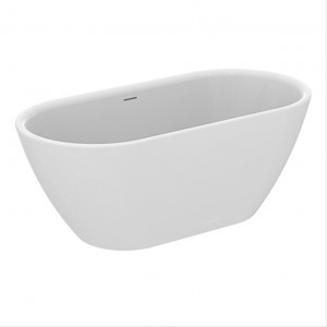 Ideal Standard T465901 Adapto 1550 x 750mm Oval freestanding bath with clicker waste and slotted overflow