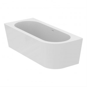Ideal Standard T466101 Adapto 1780 x 780mm asymmetric double ended bath with clicker waste and slotted overflow no tapholes - left hand