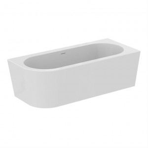 Ideal Standard T466201 Adapto 1780 x 780mm asymmetric double ended bath with clicker waste and slotted overflow no tapholes - right hand