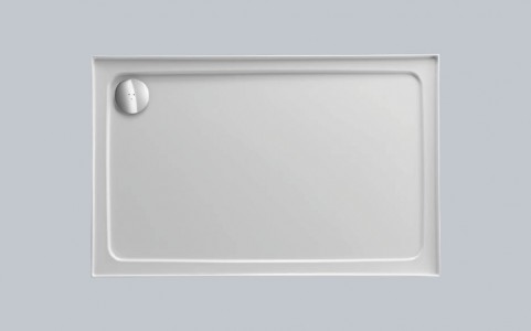 Just Trays Fusion Rectangular Shower Tray with 4 Upstands 1000x800mm White [F1080140]