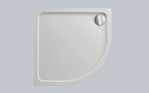 Just Trays Fusion Left Hand Anti-Slip Offset Quadrant Shower Tray 1200x900mm White [ASF1290LQ100]