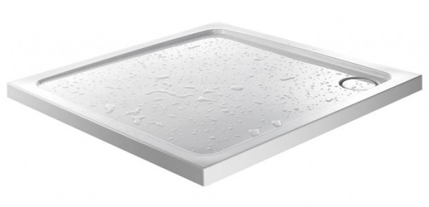Just Trays Fusion Square Shower Tray 1000mm Astro White [F100019]