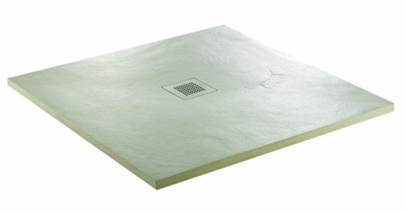 Just Trays Softstone Square Shower Tray 800mm Cream Slate (Shower Tray Only) [SFT80017]