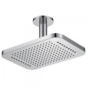 Flova Spring Design Ceiling Mounted Rainshower Head with Integral Shower Arm (Dual Function) Chrome [KI014]