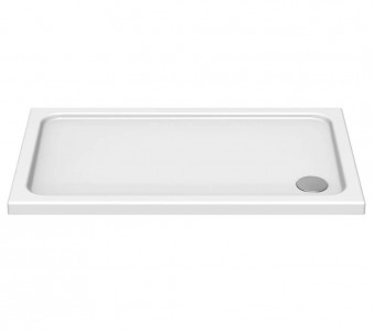 Kudos KStone Anti-Slip Rectangular Shower Tray 1100x760mm White (Waste NOT Included) [KS11076SR]