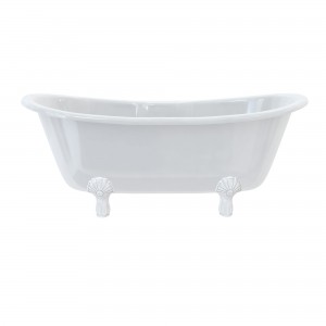 Burlington & Clearwater L3W Classic Luxury Bath Feet (Set of 4) White (Bath NOT Included)