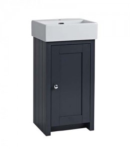 Tavistock LAN400CDGM Lansdown Cloakroom Vanity Unit - Dark Grey (Basin not included)