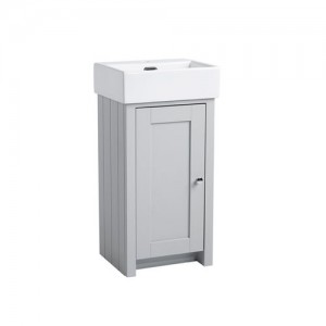 Tavistock LAN400CPG Lansdown Cloakroom Vanity Unit - Pebble Grey (Basin not included)