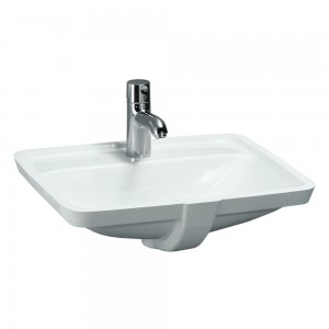 Laufen 11966WH Pro Under Counter Washbasin with Tap Bank 490x360x170mm White