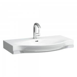 Laufen 12702WH Palace Countertop Washbasin with Towel Rail 900x510X165mm White/Chrome