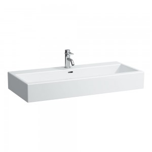 Laufen 18437WH Living Washbasin 1000x460mm White (Brassware NOT Included)