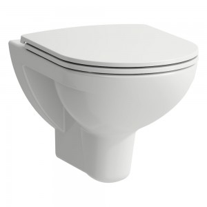 Laufen 209600000001 Pro Rimless Wall Mounted WC Pan White (WC Pan Only - Seat & Cover NOT Included) 