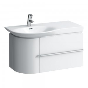 Laufen 4015310759991 Palace Left Hinged Single Door & Single Drawer Vanity Unit 840mm Multi Colour (Basin NOT Included)