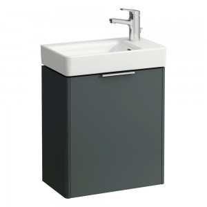 Laufen 21021102661 Base Vanity Unit - 1x Right Hinged Door 267x460x515mm Traffic Grey (Vanity Unit Only - Basin NOT Included)