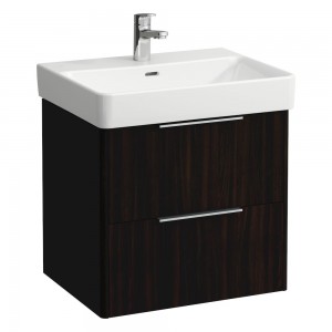 Laufen 22321102631 Base Vanity Unit - 2x Drawers 570x440x515mm Dark Brown Elm (Vanity Unit Only - Basin NOT Included)