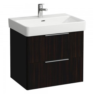 Laufen 22921102631 Base Vanity Unit - 2x Drawers 615x440x515mm Dark Brown Elm (Vanity Unit Only - Basin NOT Included)