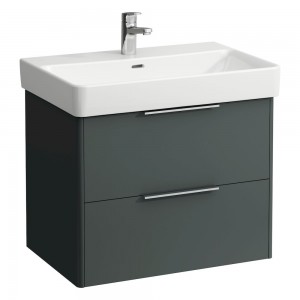 Laufen 23321102661 Base Vanity Unit - 2x Drawers 665x440x515mm Traffic Grey (Vanity Unit Only - Basin NOT Included)
