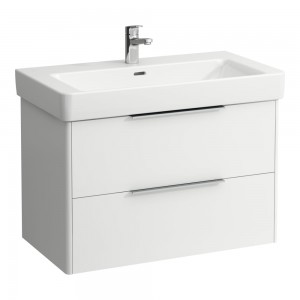 Laufen 23921102601 Base Vanity Unit - 2x Drawers 810x440x515mm Matt White (Vanity Unit Only - Basin NOT Included)