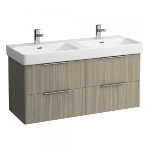 Laufen 24941102621 Base Vanity Unit - 4x Drawers 1160x440x515mm Light Elm (Vanity Unit Only - Basin NOT Included)
