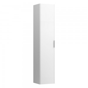 Laufen 26721102601 Base Tall Cabinet - 1x Right Hinged Door/1x Fixed Shelf & 4x Glass Shelves 335x350x1650mm Matt White