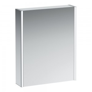 Laufen 4084729001451 Frame 25 Single Right Hinged Door Mirrored Cabinet (Both Sides) 150x600x750mm White Glossy