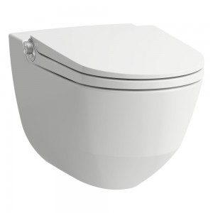 Laufen 82069140000001 Cleanet Riva Rimless Shower WC Pan 395x415x600mm White (WC Pan Only)
